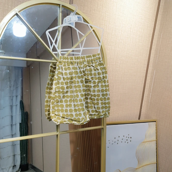 AC095 宝宝黄色休闲裤子 短裤 夏款