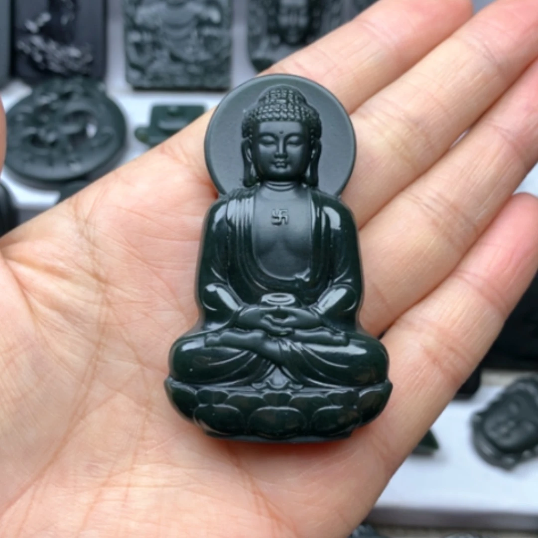 【闪购商品】和田玉颈饰未镶嵌双面雕刻