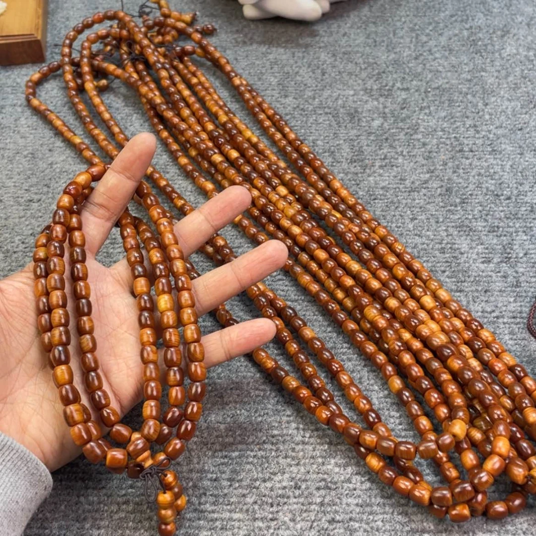 【闪购商品】柏木（崖柏）神品，1.0手工鼓珠，玉化塔尖