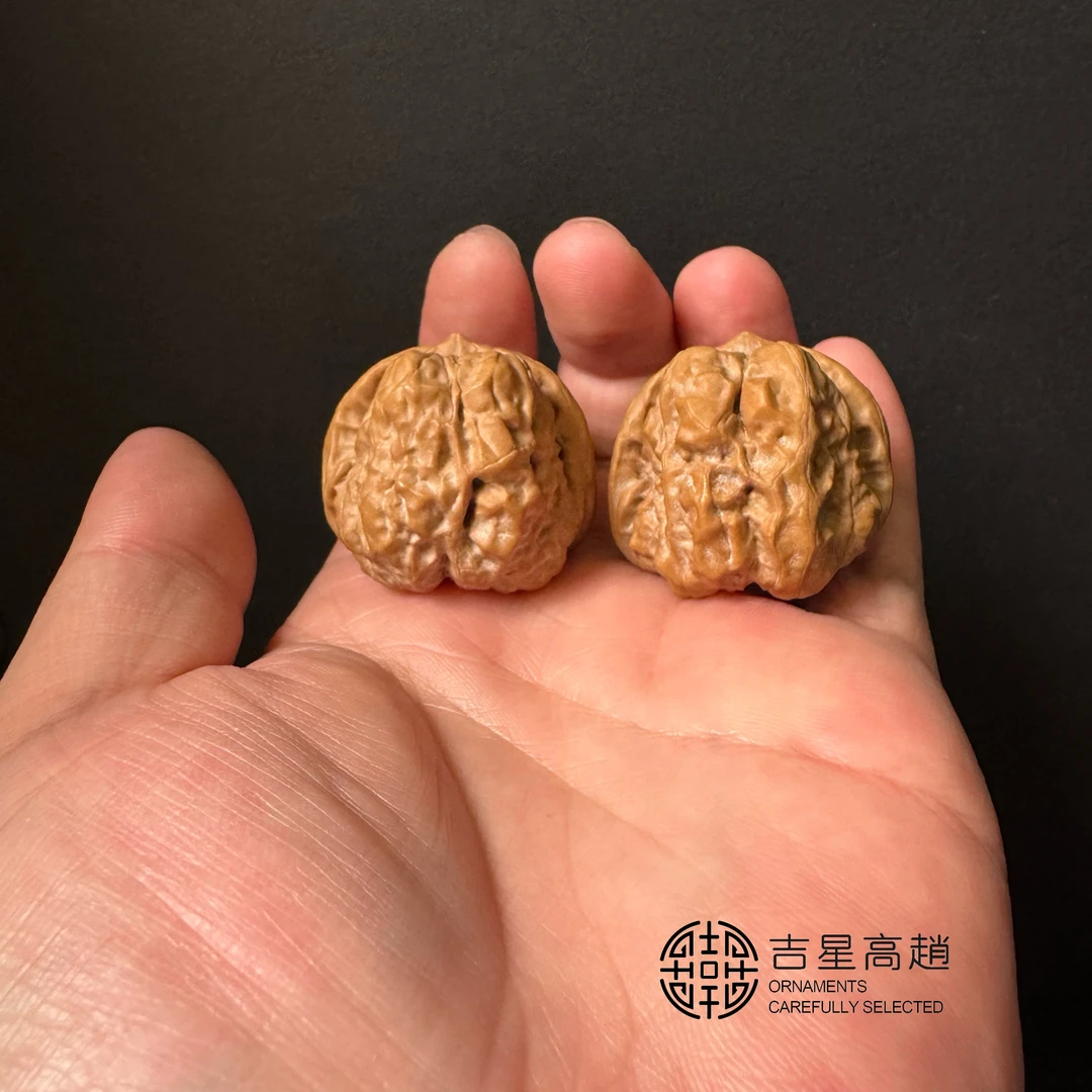 21#文玩核桃蛤蟆头手捻全品无修无药石子蛙31-36mm