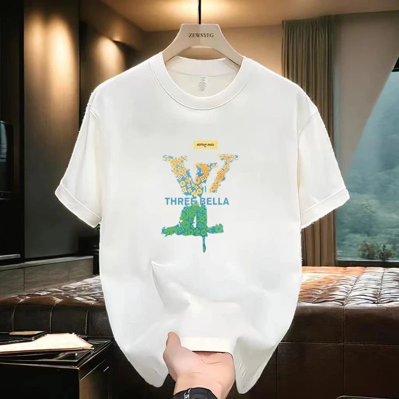 QS一折粉丝福利】夏季男女同款百搭时尚潮牌短袖T恤