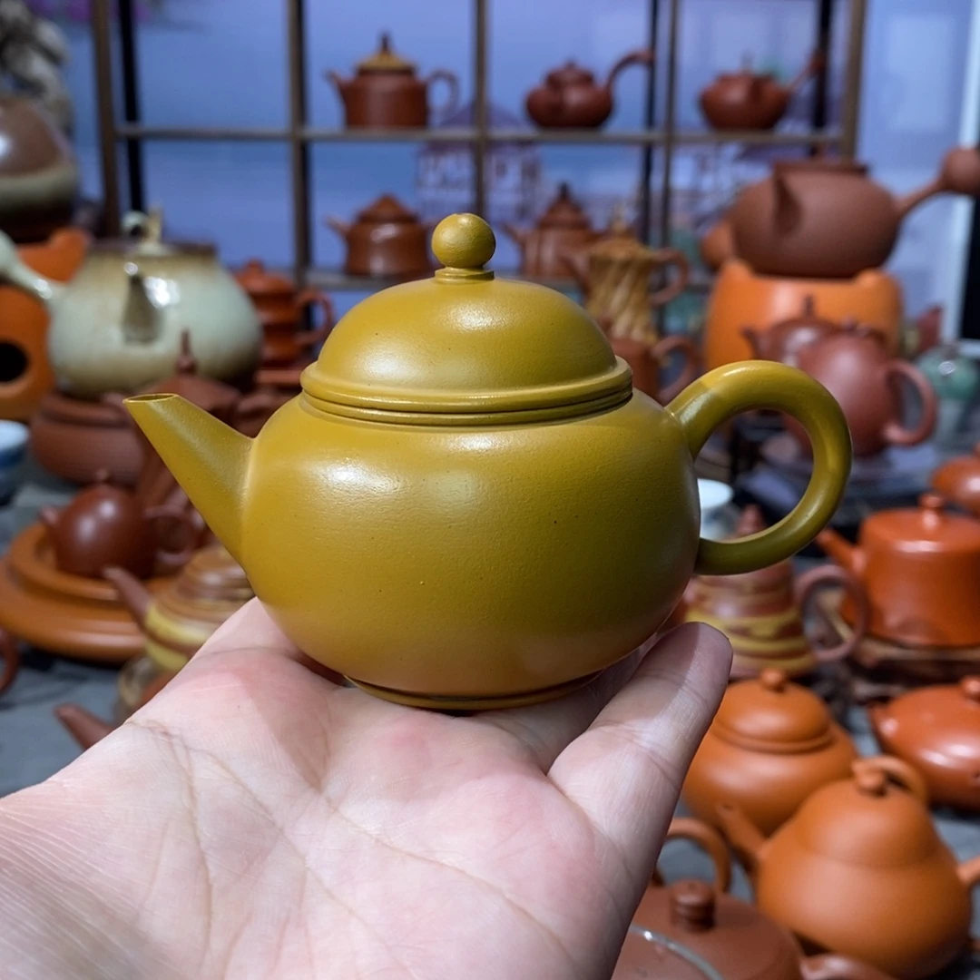茶壶紫砂吴炫杰朱泥水平壶98c