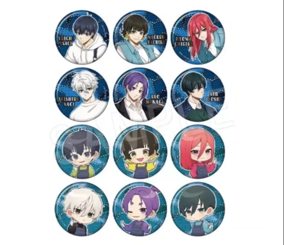 【日谷】蓝锁 蓝色监狱 牛仔服吧唧徽章