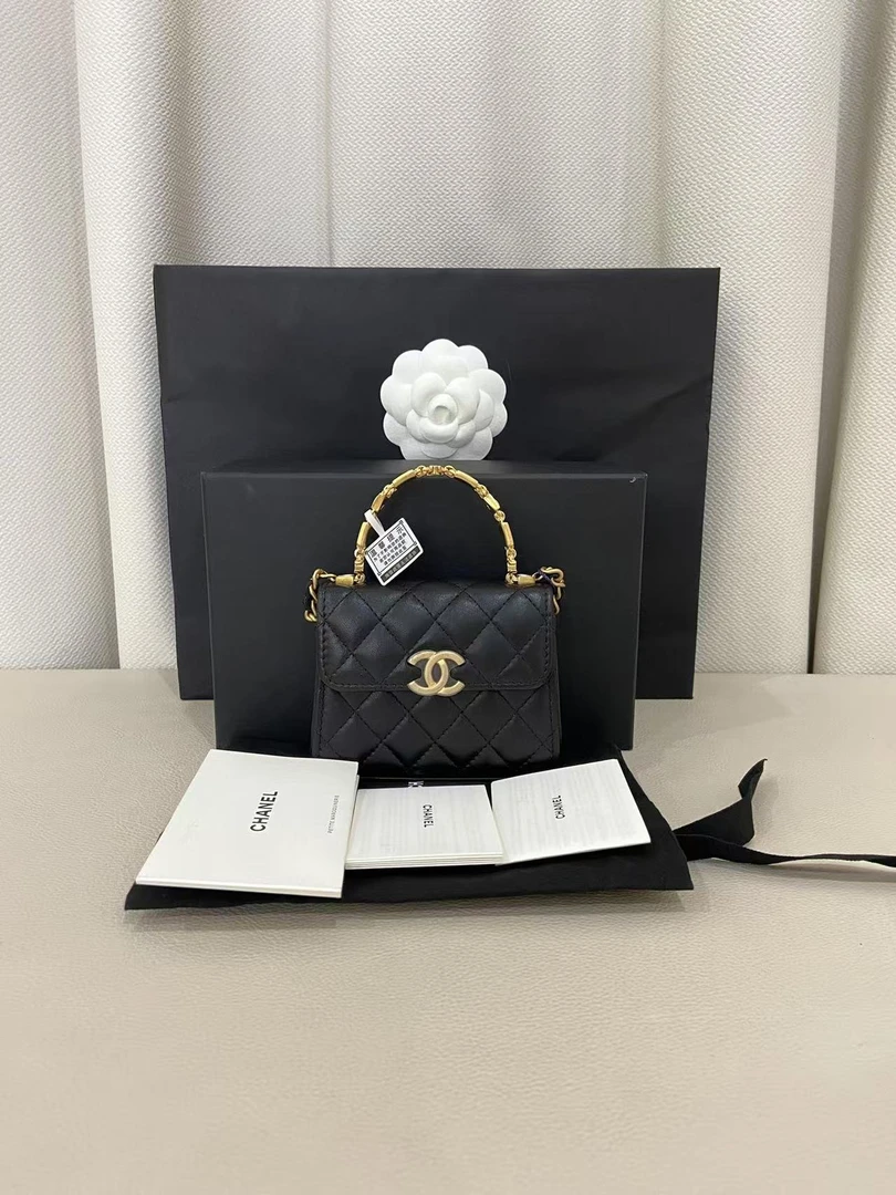 99新 Chanel/香奈儿 22b珐琅 kelly包/优品