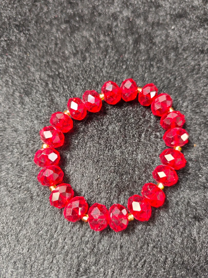 【瑞德摩尔】红色菱形手链手串