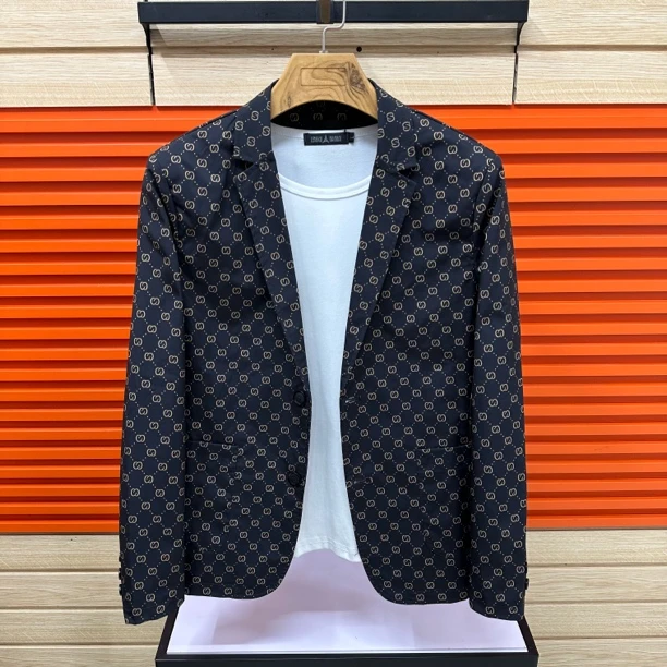 华0075 春季新款男士时尚休闲西服外套