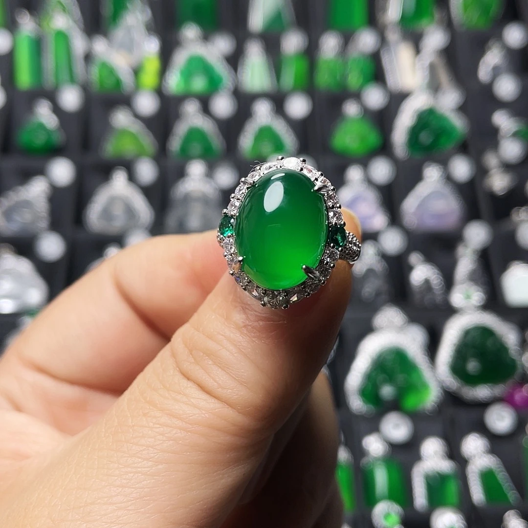 玛瑙/玉髓合金戒指