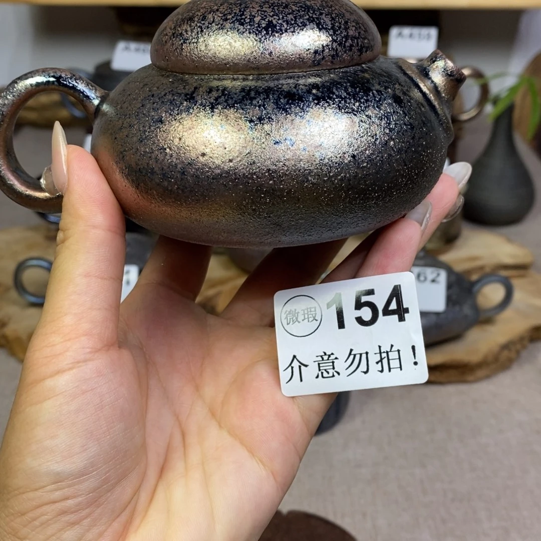 建水紫陶柴烧茶壶