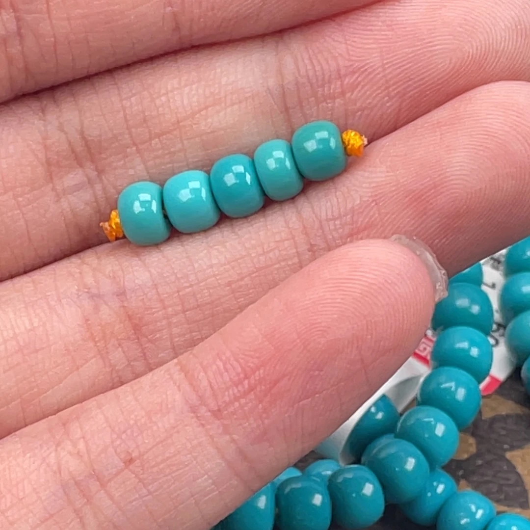 绿松石合金挂件5.2老形串珠