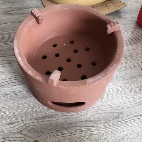 微瑕，口径23高13干烧碳炉大号