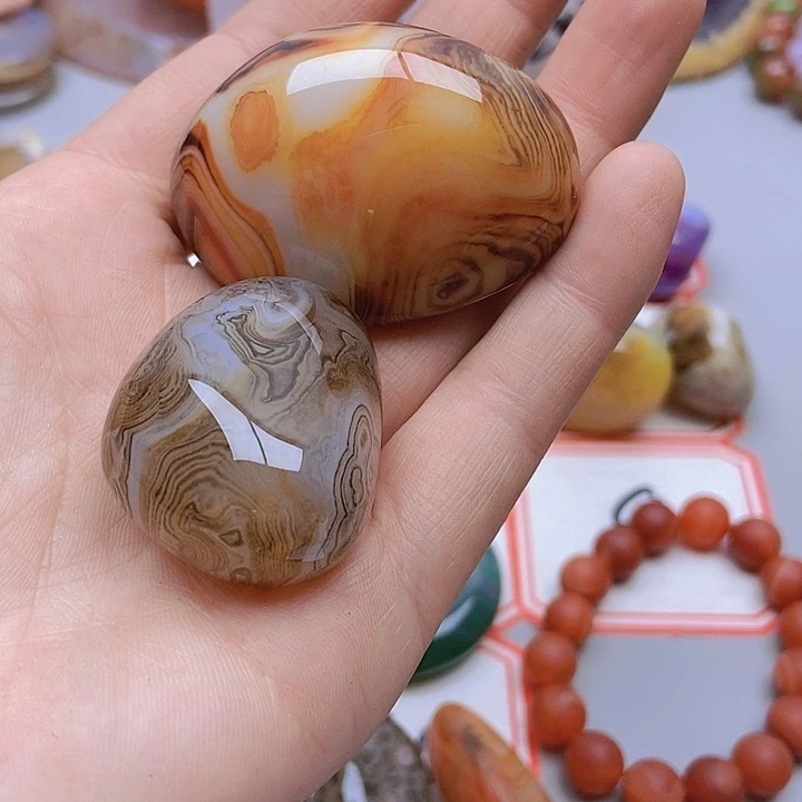 【闪购商品】玛瑙/玉髓珠宝半成品未镶嵌木*