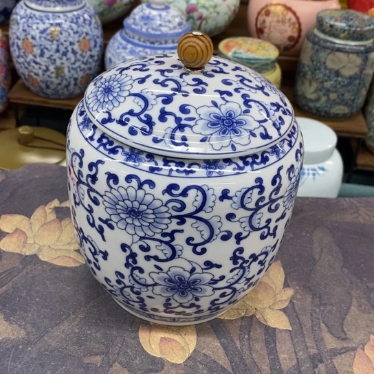 瓷片陶瓷茶叶罐密封罐