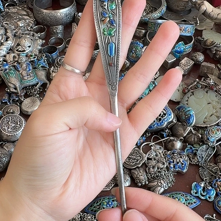幸***涵非金属足银发簪一个