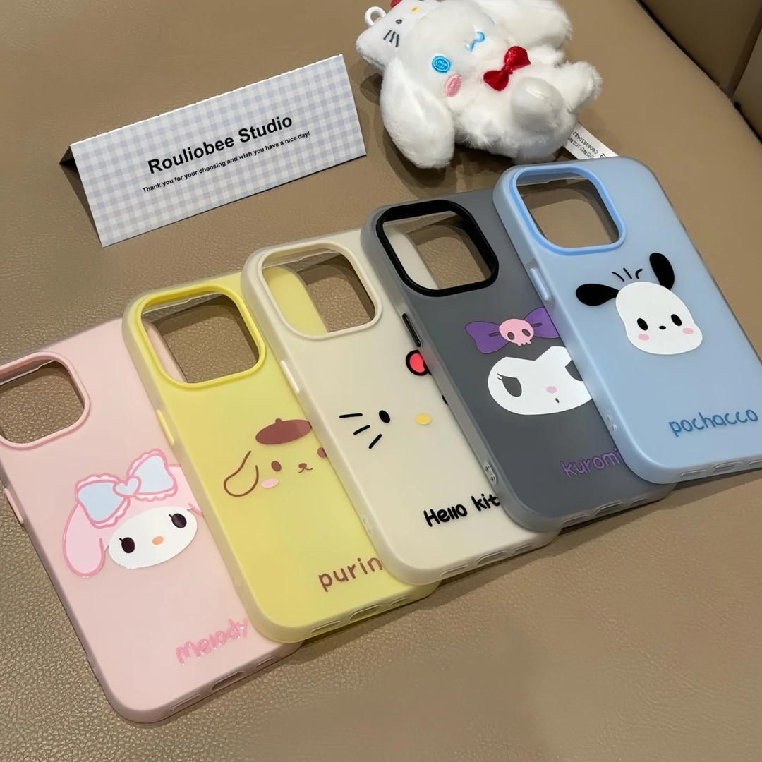 闺蜜卡通表情适用苹果16ProMax手机壳iPhone15/14/13套12肤感果冻