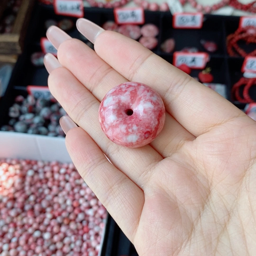 暗***。天然辰砂面包扣福利02