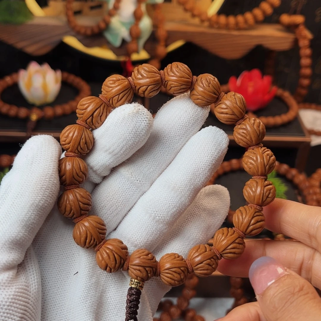 吊坠桃核14柳叶手持