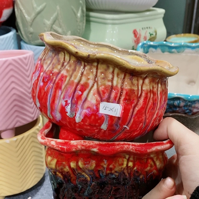 【闪购商品】陶瓷陶瓷花盆,多肉花盆
