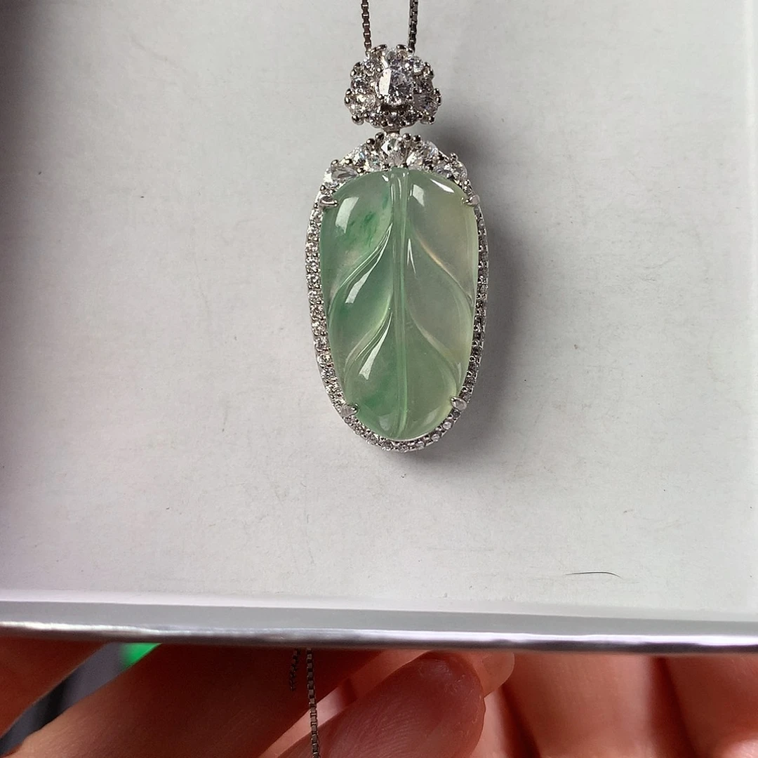 翡翠银S925镶嵌颈饰111111111