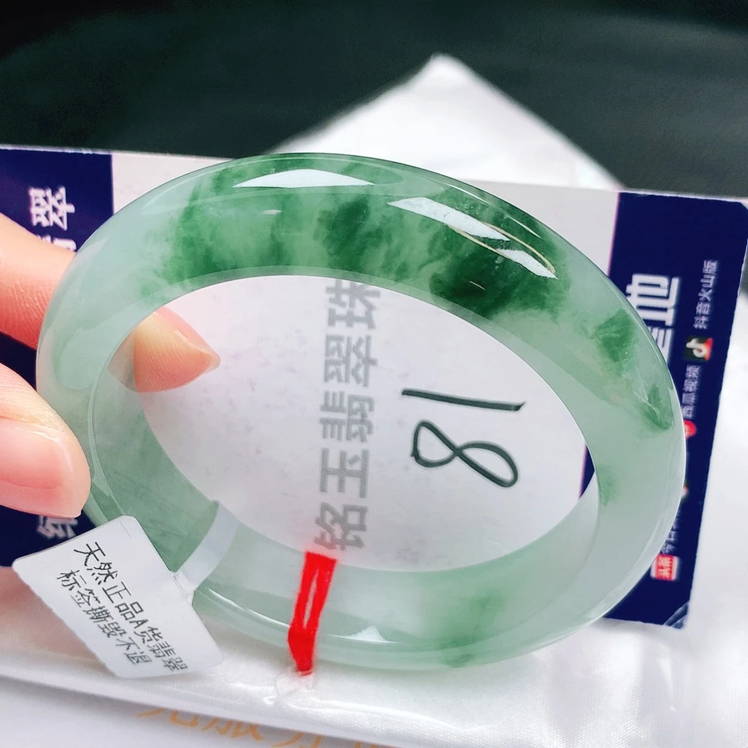 翡翠未镶嵌手镯缅甸天然a货翡翠手镯