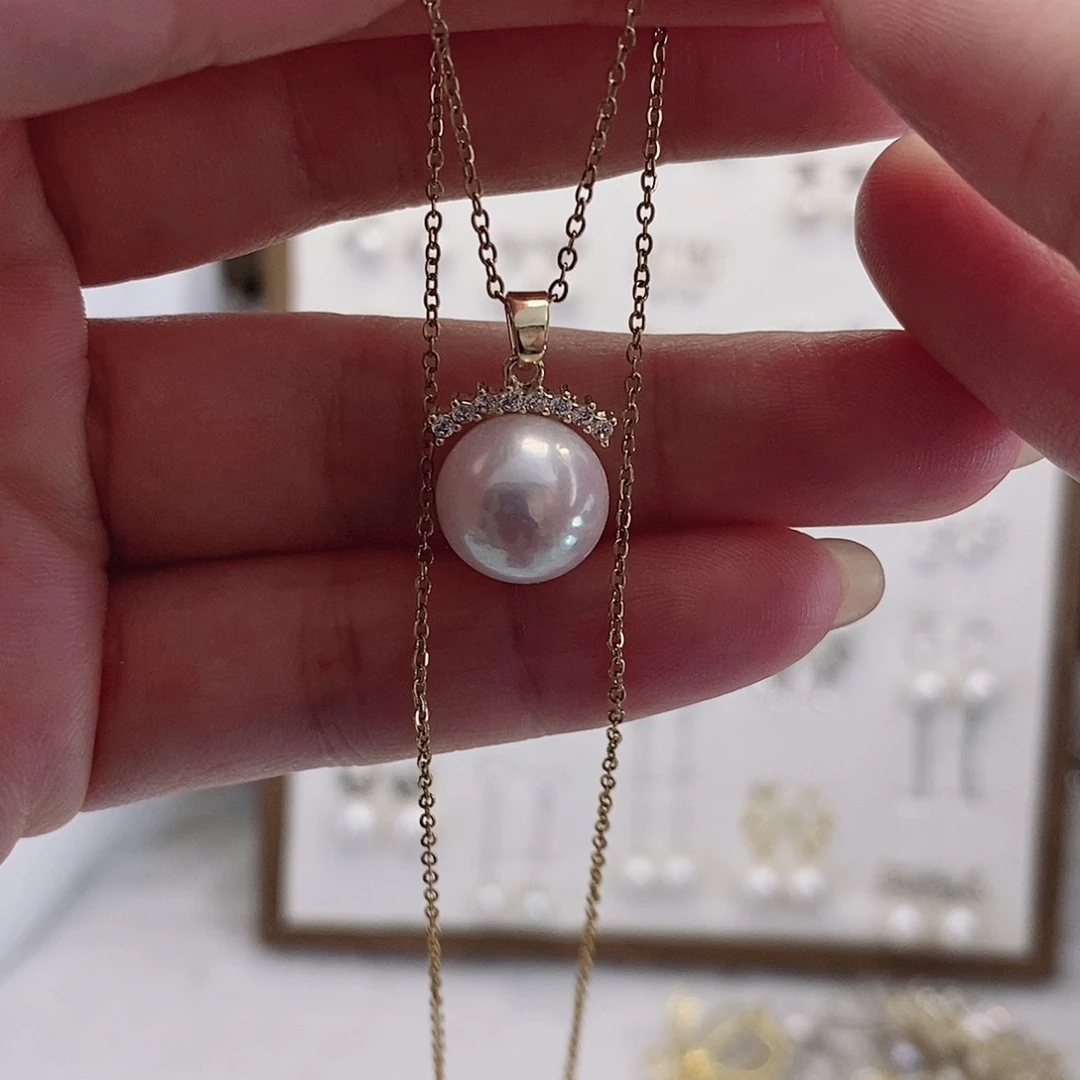 合金耳饰淡水珍珠