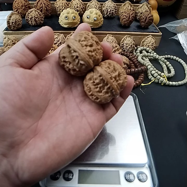 猴头核桃把件文玩核桃 平谷元宝