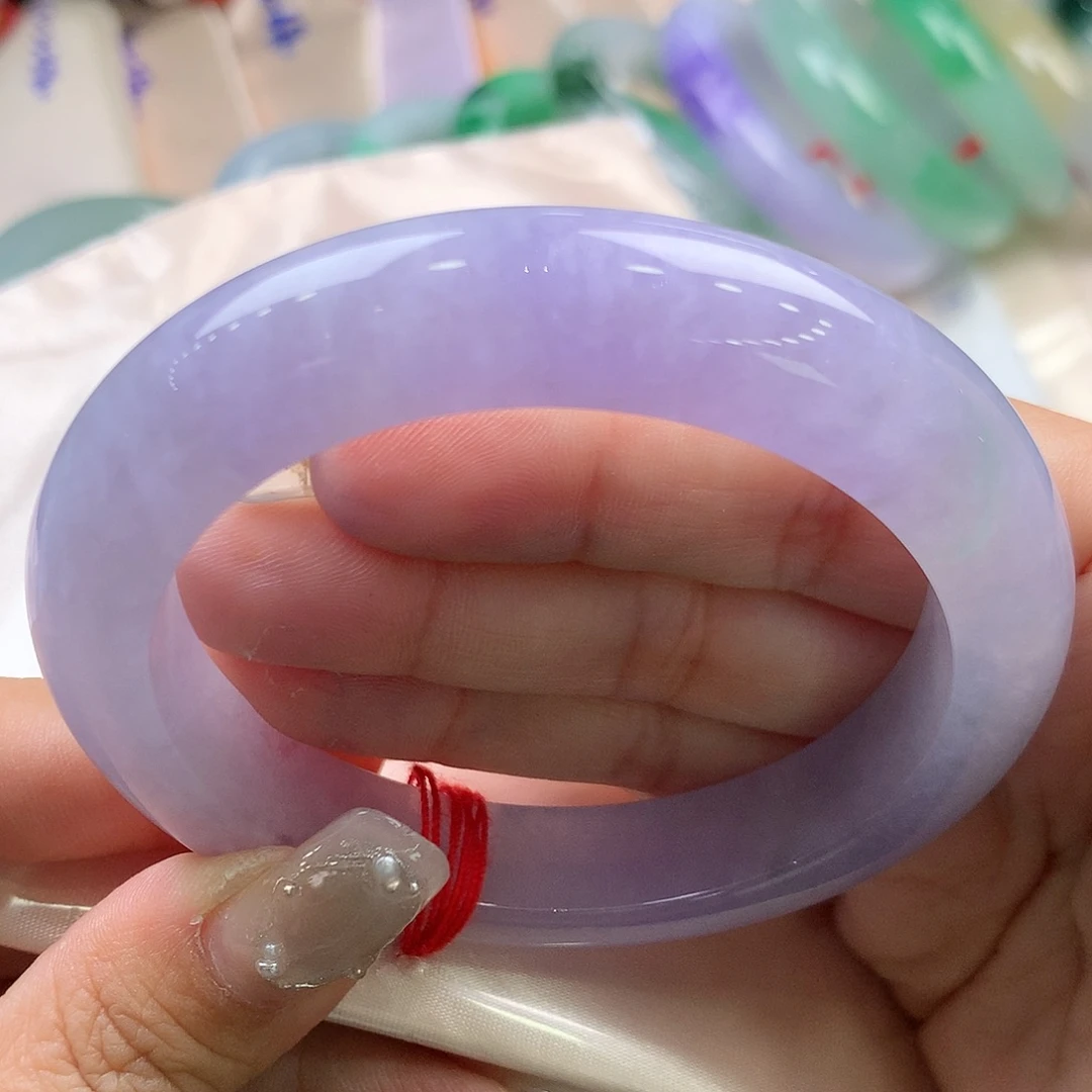 翡翠未镶嵌手镯57正圈