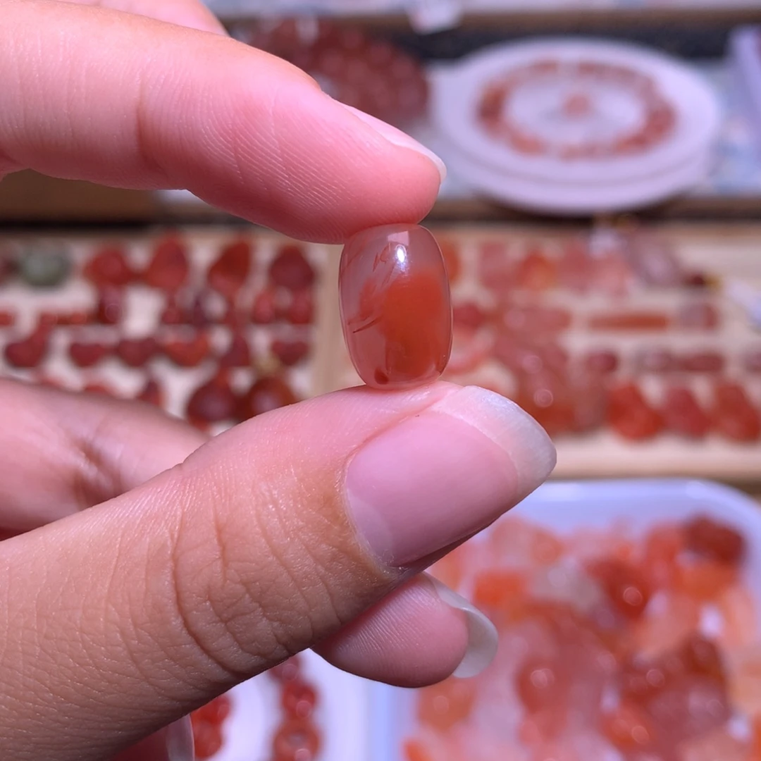南红玛瑙未镶嵌珠宝半成品枣珠