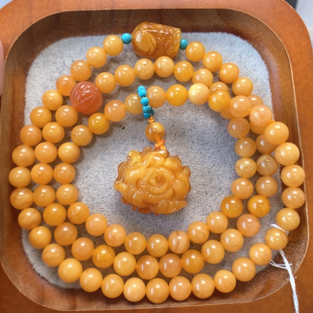 蜜蜡未镶嵌手串蜜蜡