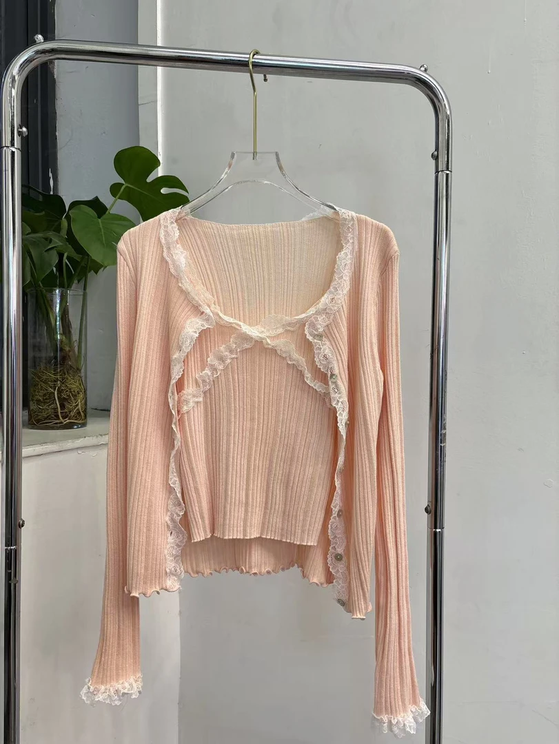 2025蕾丝两件套纯欲风