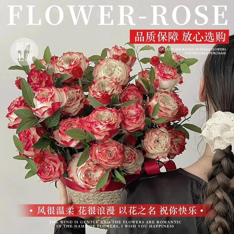 三八妇女节苹果杰克玫瑰花束鲜花同城速递节日礼物小时达女友闺蜜