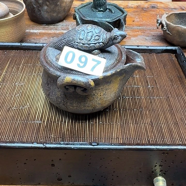 纯手工制作粗陶茶具