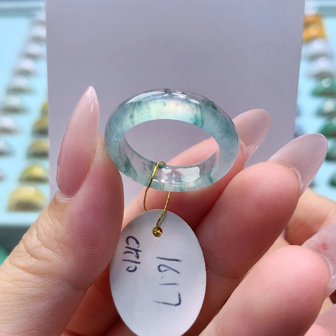 未镶嵌戒指翡翠1617圈