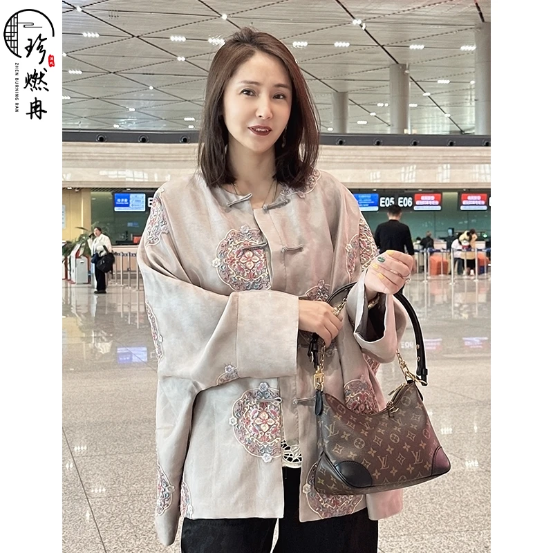 【珍珍甄选】【花园锦簇】轻奢新中式百搭国风刺绣重工外搭W-83593