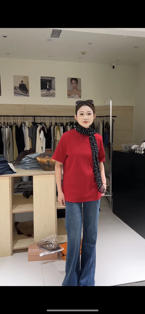 【DAMAI】2025春夏季新品净版正肩显瘦T恤