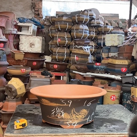 紫砂花盆碗盆一个