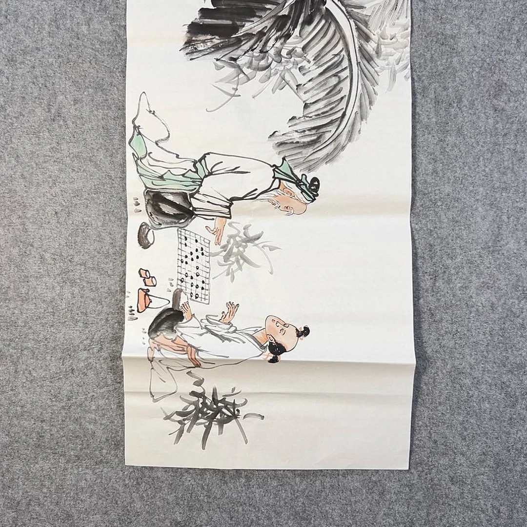 国画759 花鸟在树丛的顶端鸣叫叫声
