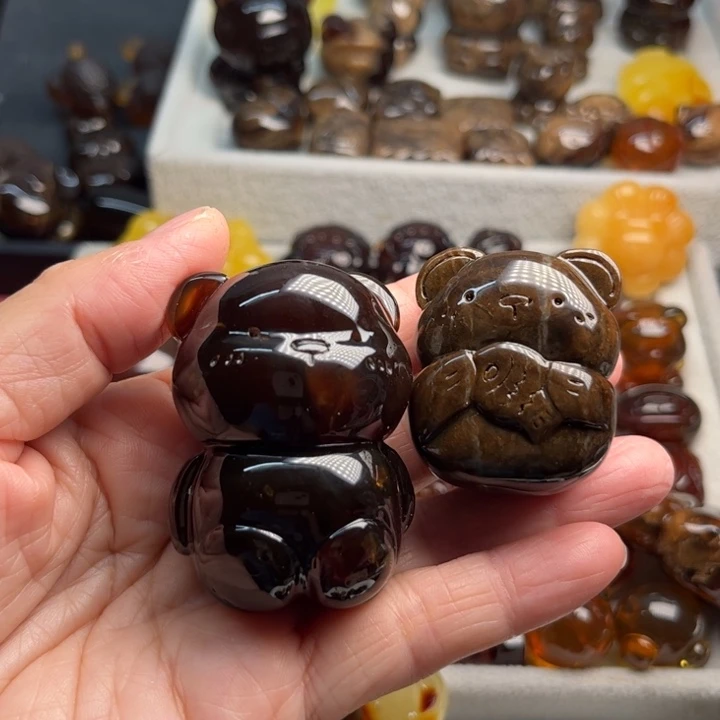 嘿***o琥珀未镶嵌颈饰根珀