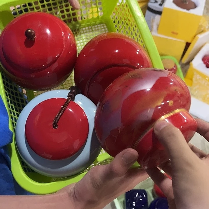 摆件各種器型高檔陶瓷茶葉罐