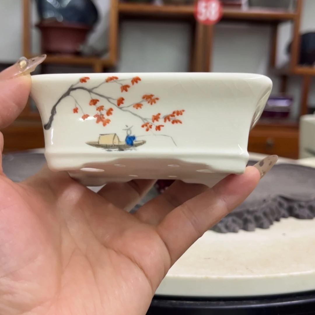 紫砂花盆老*1瑕疵3.5-9.5/7.5。。。