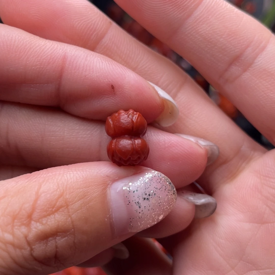 【闪购商品】南红玛瑙并蒂莲未镶嵌