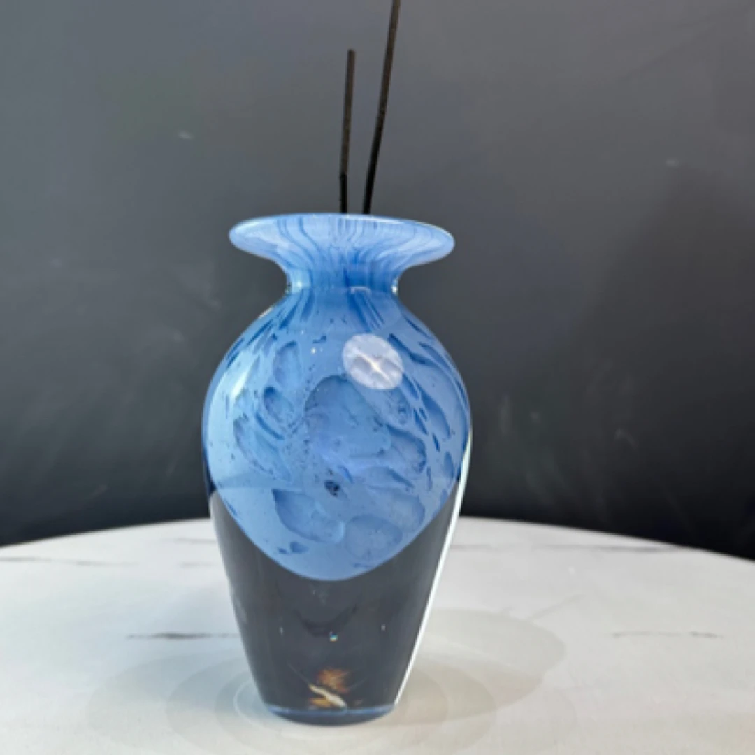 造物空间美学【小香薰瓶】桌面小摆件高档水晶琉璃纯手工彩色渐变