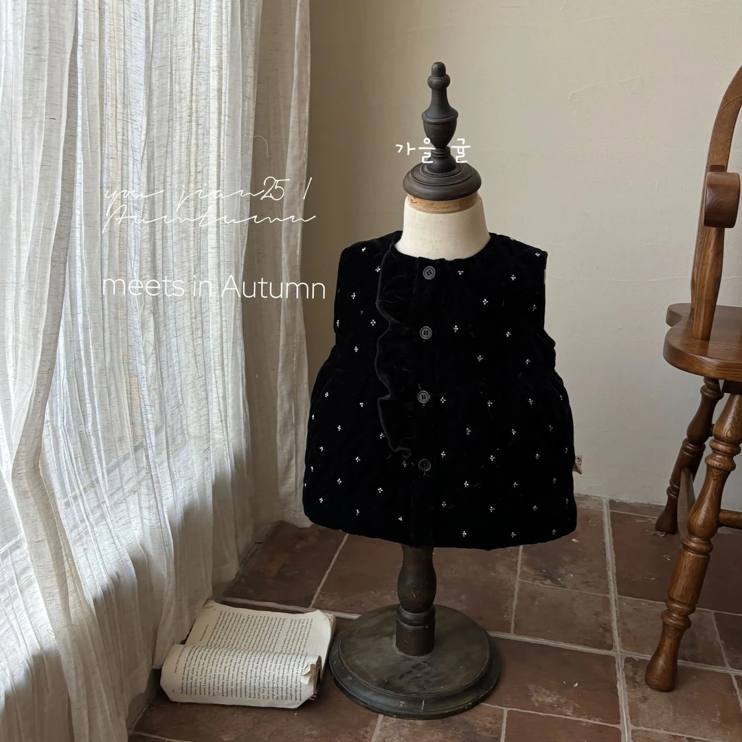 M2563005）闪闪丝绒背心裙