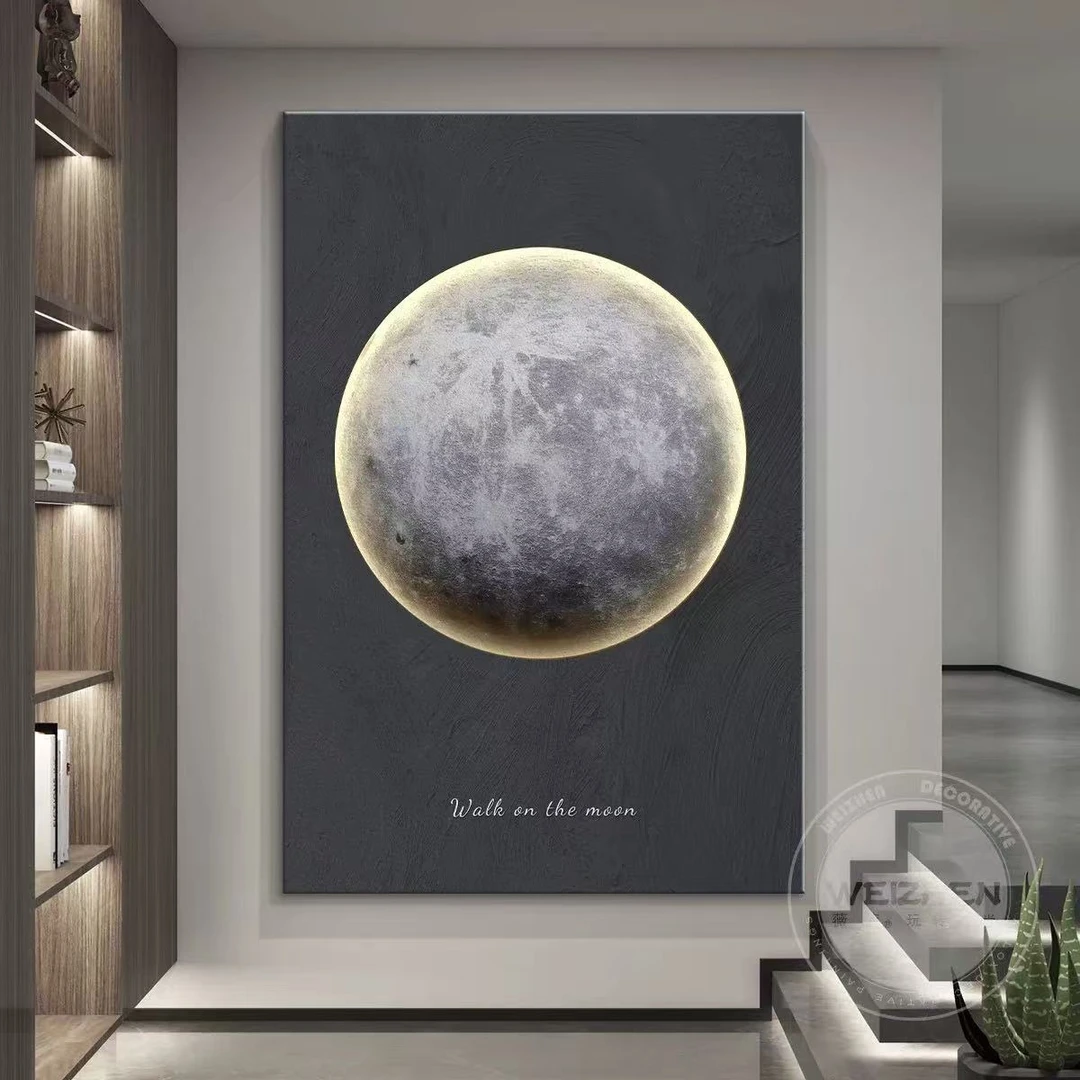 抽象挂画 客厅装饰画高级感沙发背景墙落地挂画肌理砂岩玄关壁画