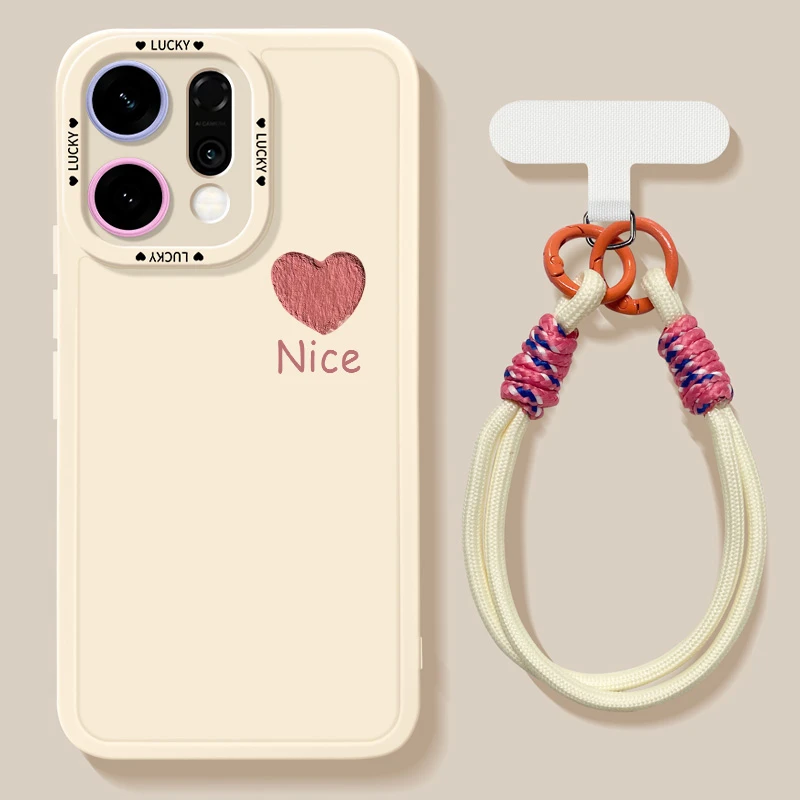 适用opporeno14手机壳带挂绳reno14pro外壳oppo镜头全包硅胶防摔