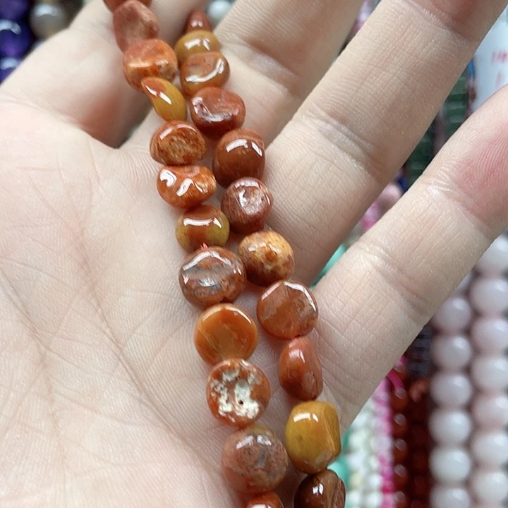 糖***猪未镶嵌玛瑙/玉髓珠宝半成品包浆南红随行一条