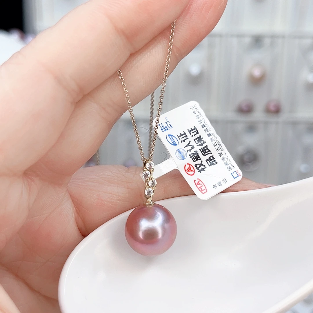 合金淡水珍珠吊坠(赠链)