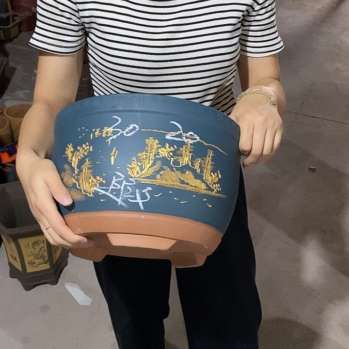 紫砂花盆紫砂花盆