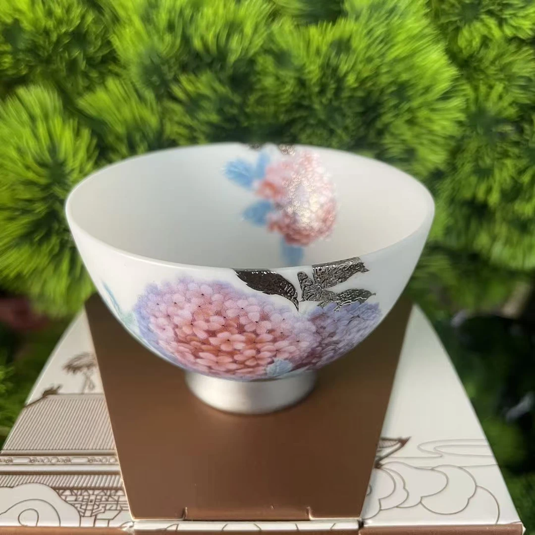 羊脂玉高轩杯单杯（富贵团圆）彩盒装-K-50ML-AA1103