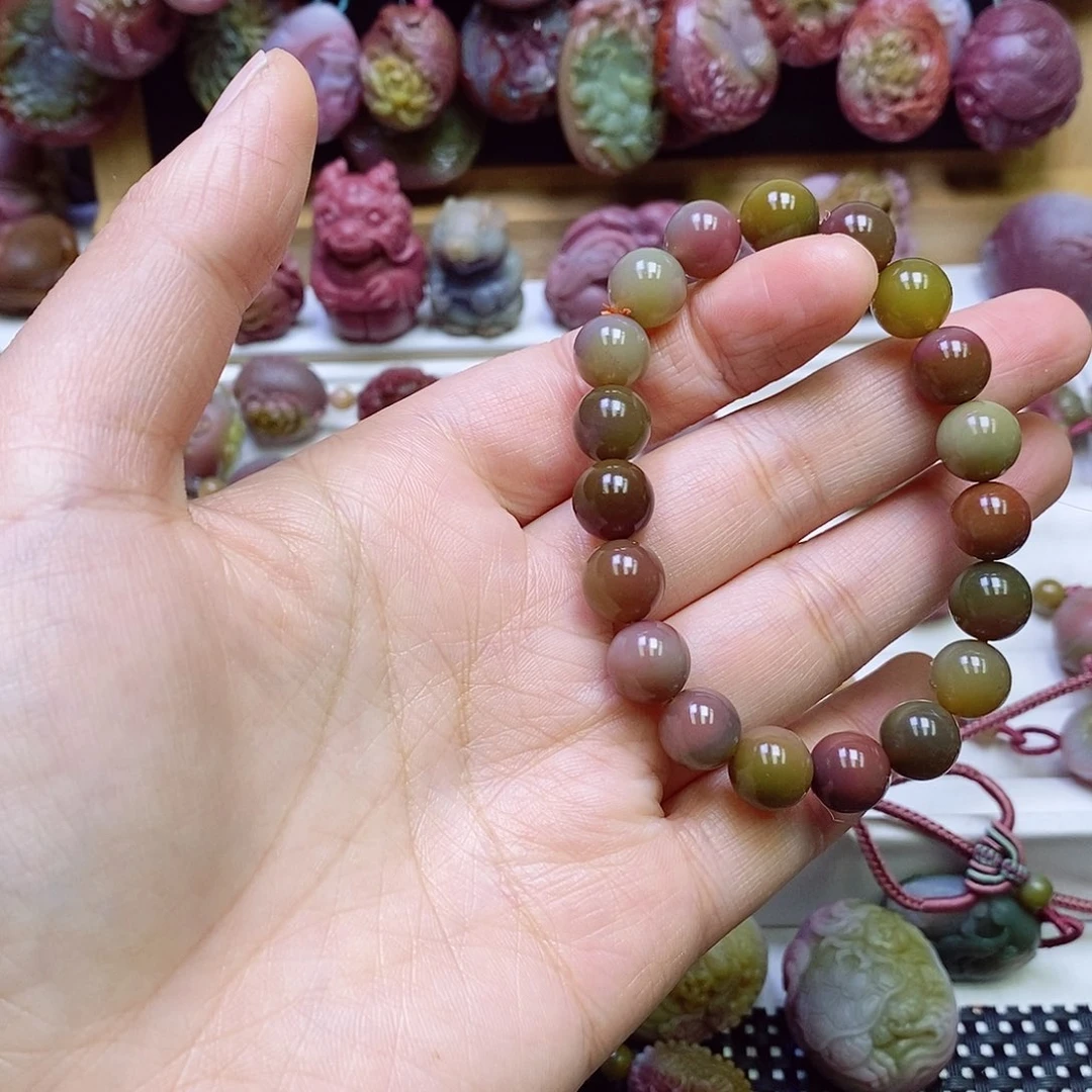 玛瑙/玉髓盐源玛瑙手链未镶嵌