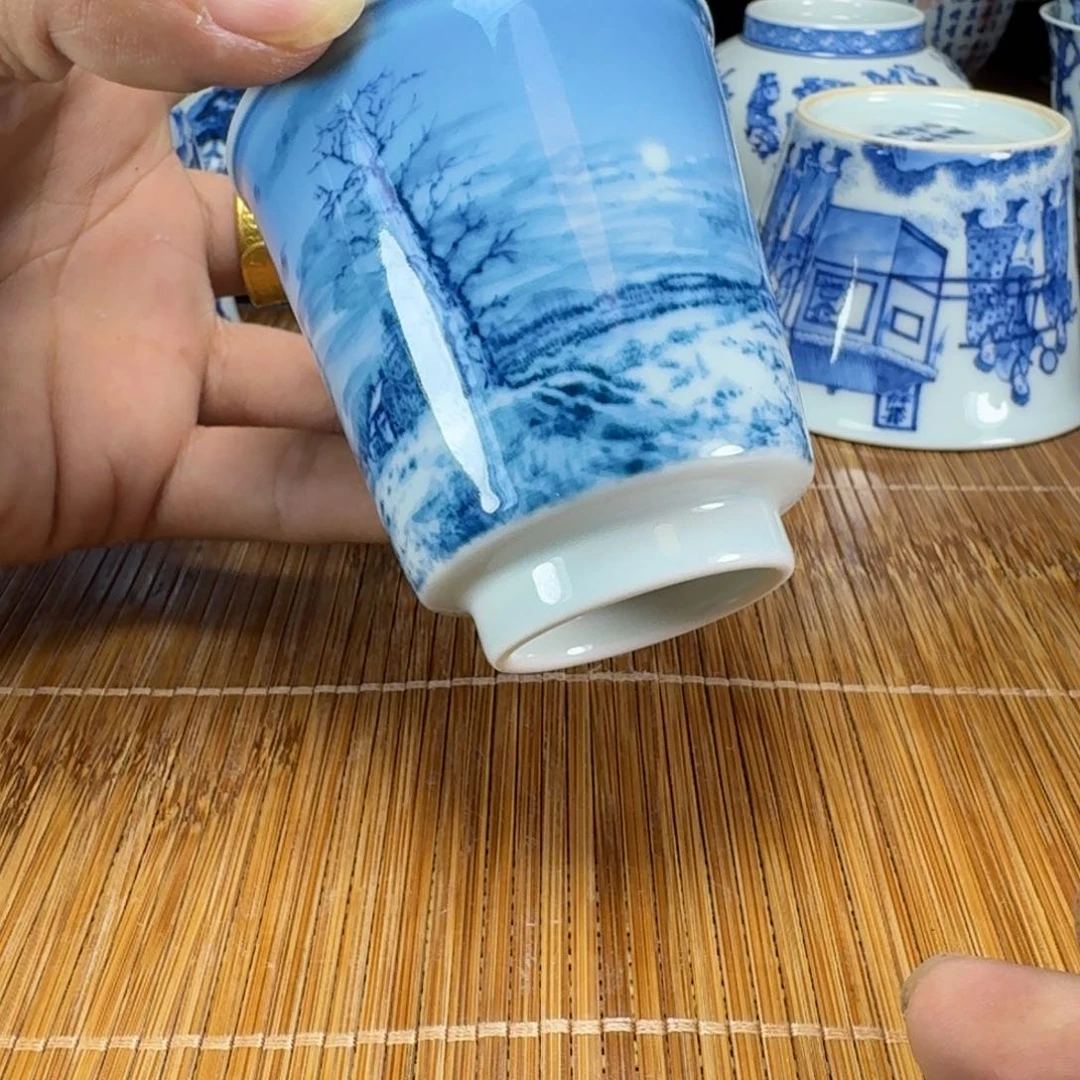 k***i瓷片当代景德镇陶瓷手绘茶具